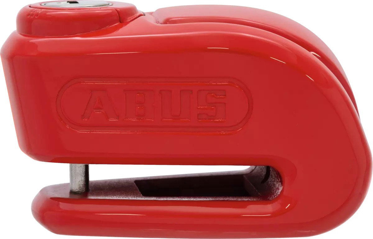 ABUS zámok na kotúčovú brzdu s alarmom Trigger Alpha, priemer čapu 10 mm, červený