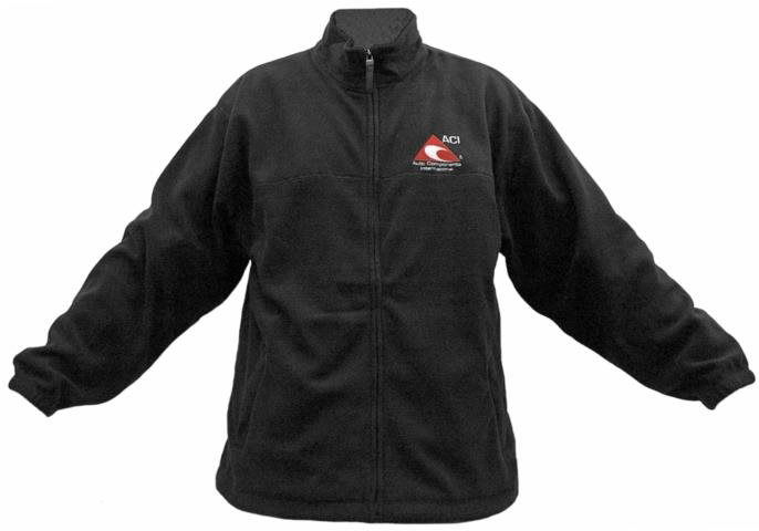 ACI mikina čierna fleece na zips 285 g, veľ. L