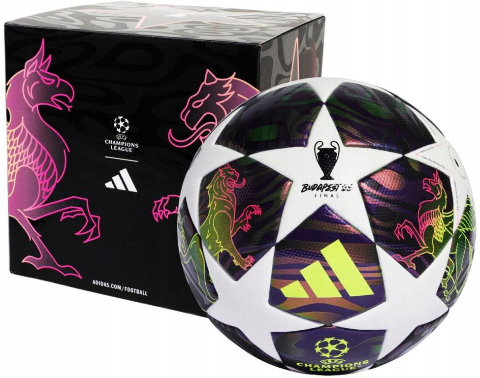 Adidas UCL Final League Box, fialová, veľkosť 4