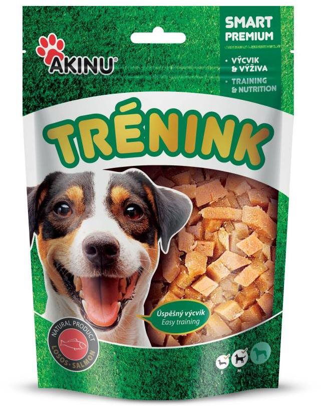 Akinu tréningové lososové kocky pre psy 120 g