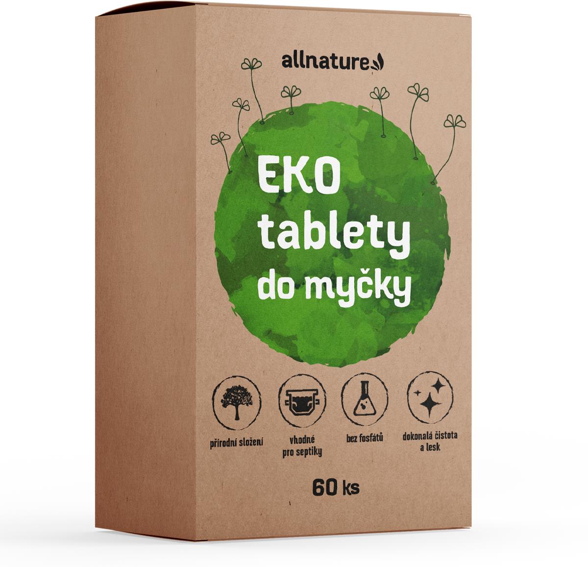 ALLNATURE Ekologické tablety do umývačky (60 ks)