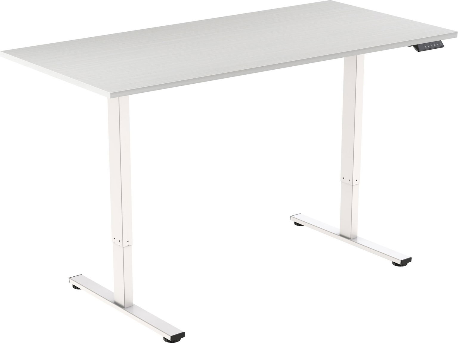 AlzaErgo Table ET2 Core biely + doska 120 × 80 cm lamino biely dub