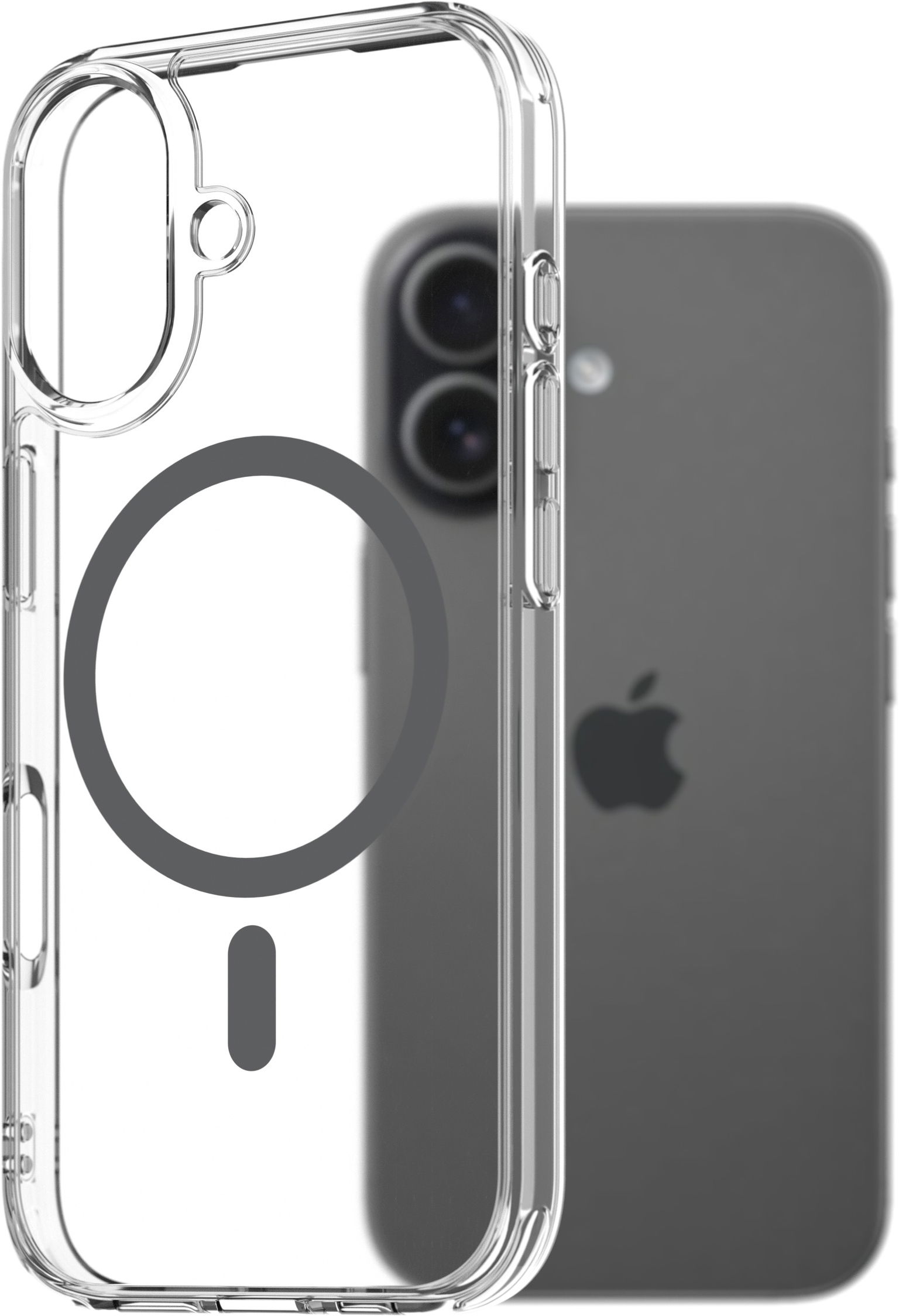 AlzaGuard Crystal Clear TPU Case Compatible with Magsafe pre iPhone 17 – sivý