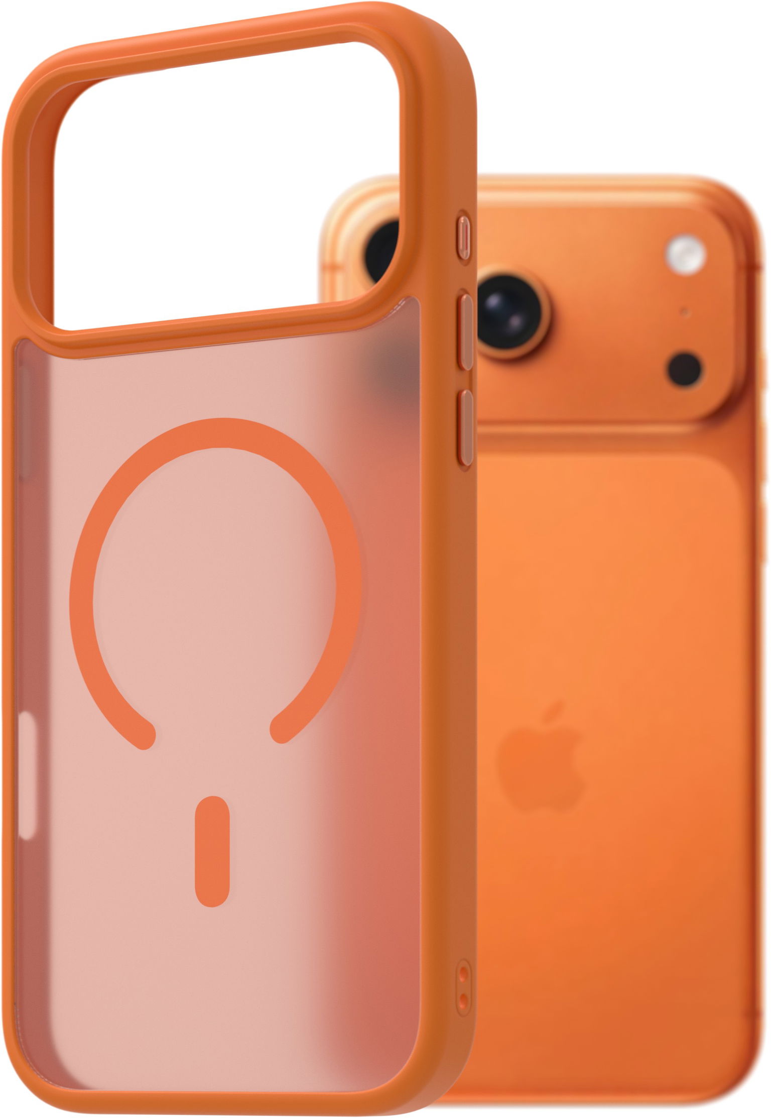 AlzaGuard Matte Case Compatible with Magsafe pre iPhone 17 Pro Max oranžový