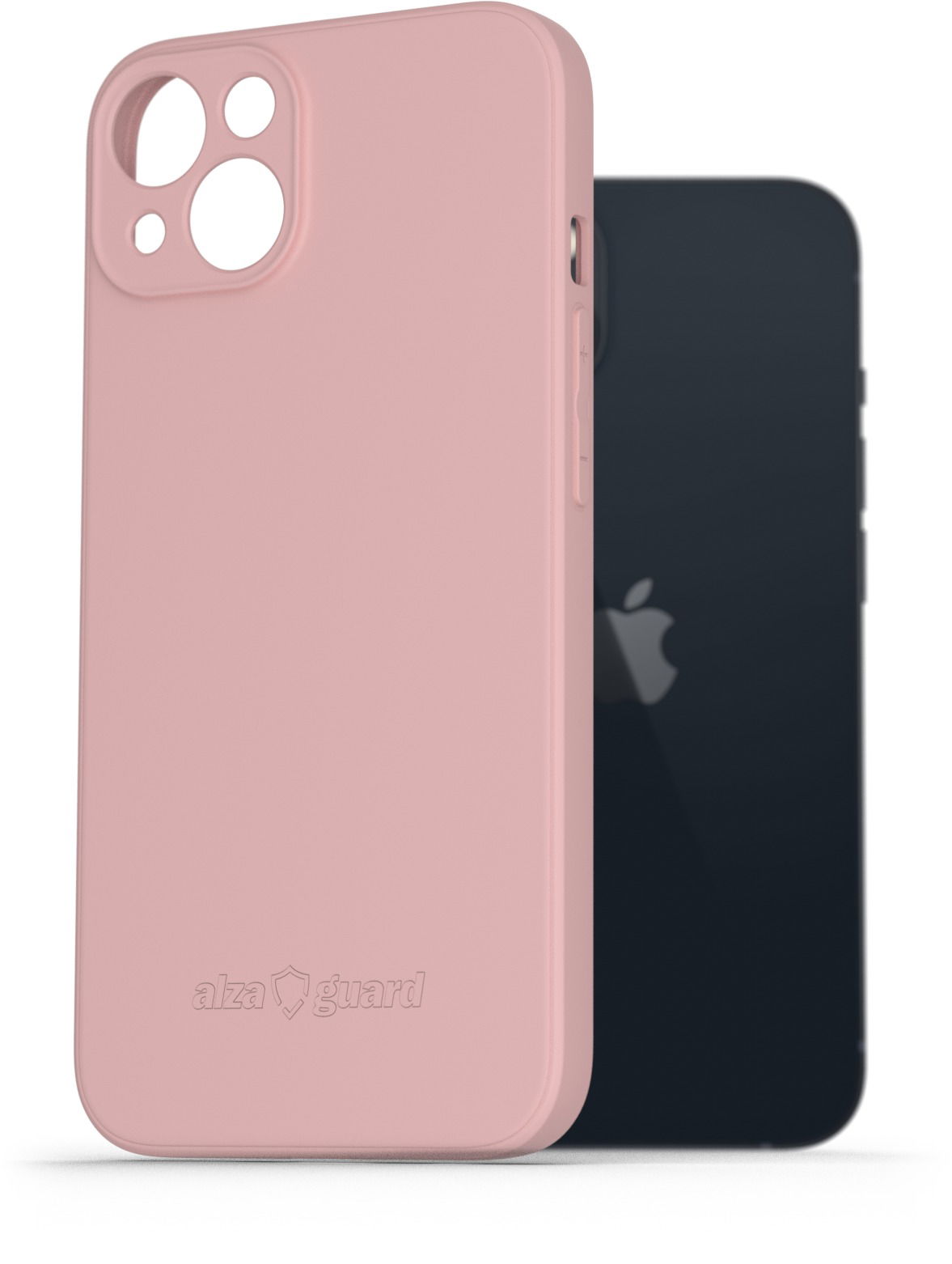 AlzaGuard Matte TPU Case pre iPhone 13 ružový