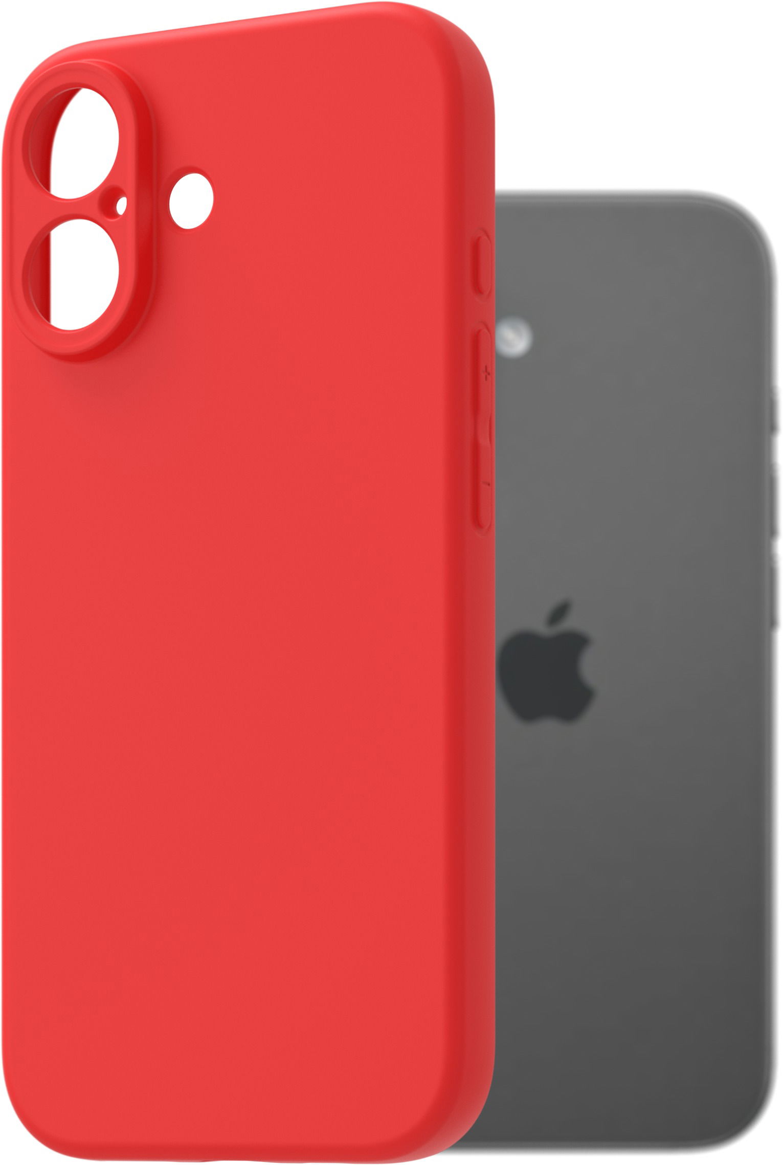 AlzaGuard Matte TPU Case pre iPhone 17 červený