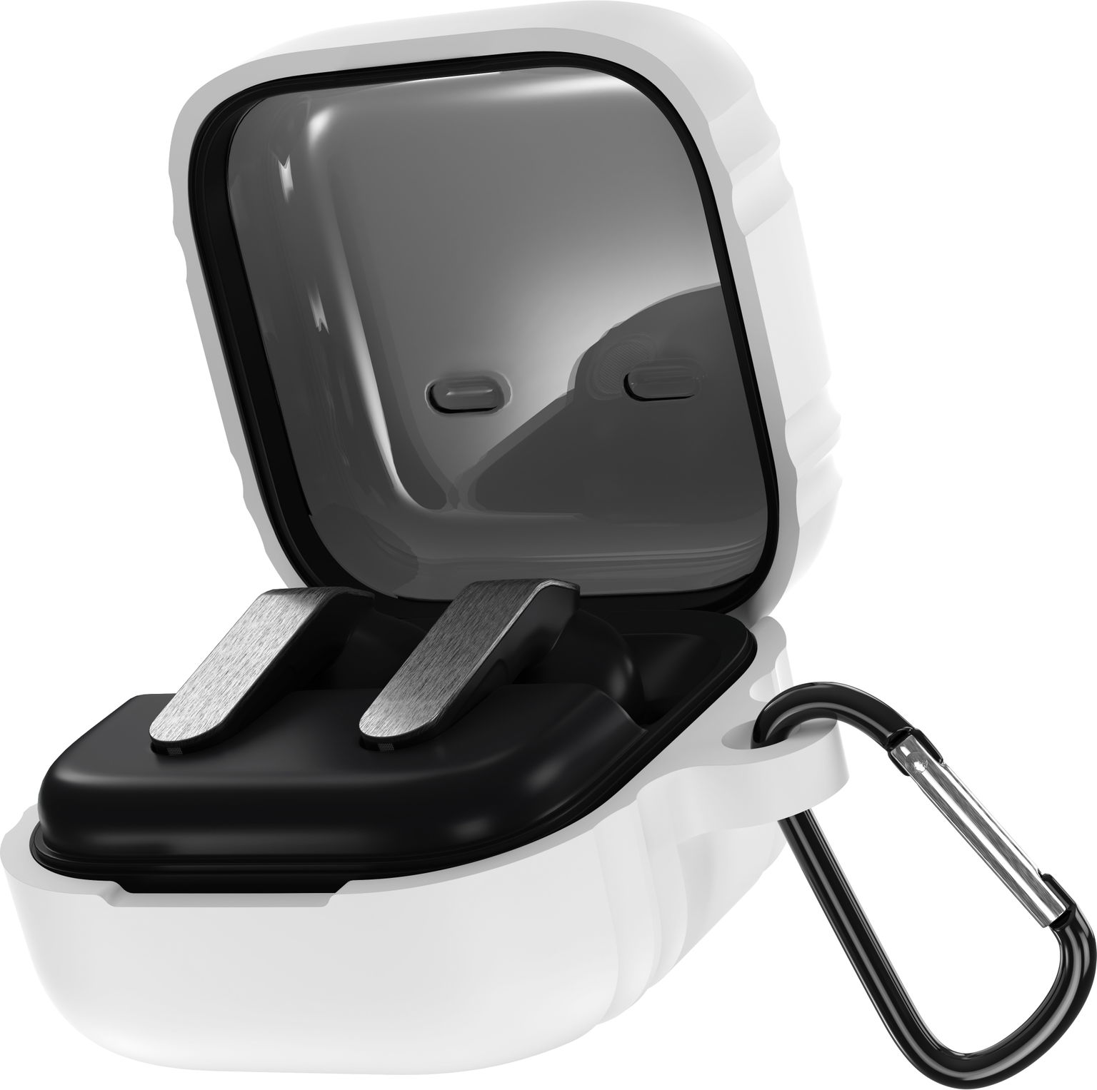 AlzaGuard Premium Silicone Case pre Samsung Galaxy Buds 4/4 Pro – biele