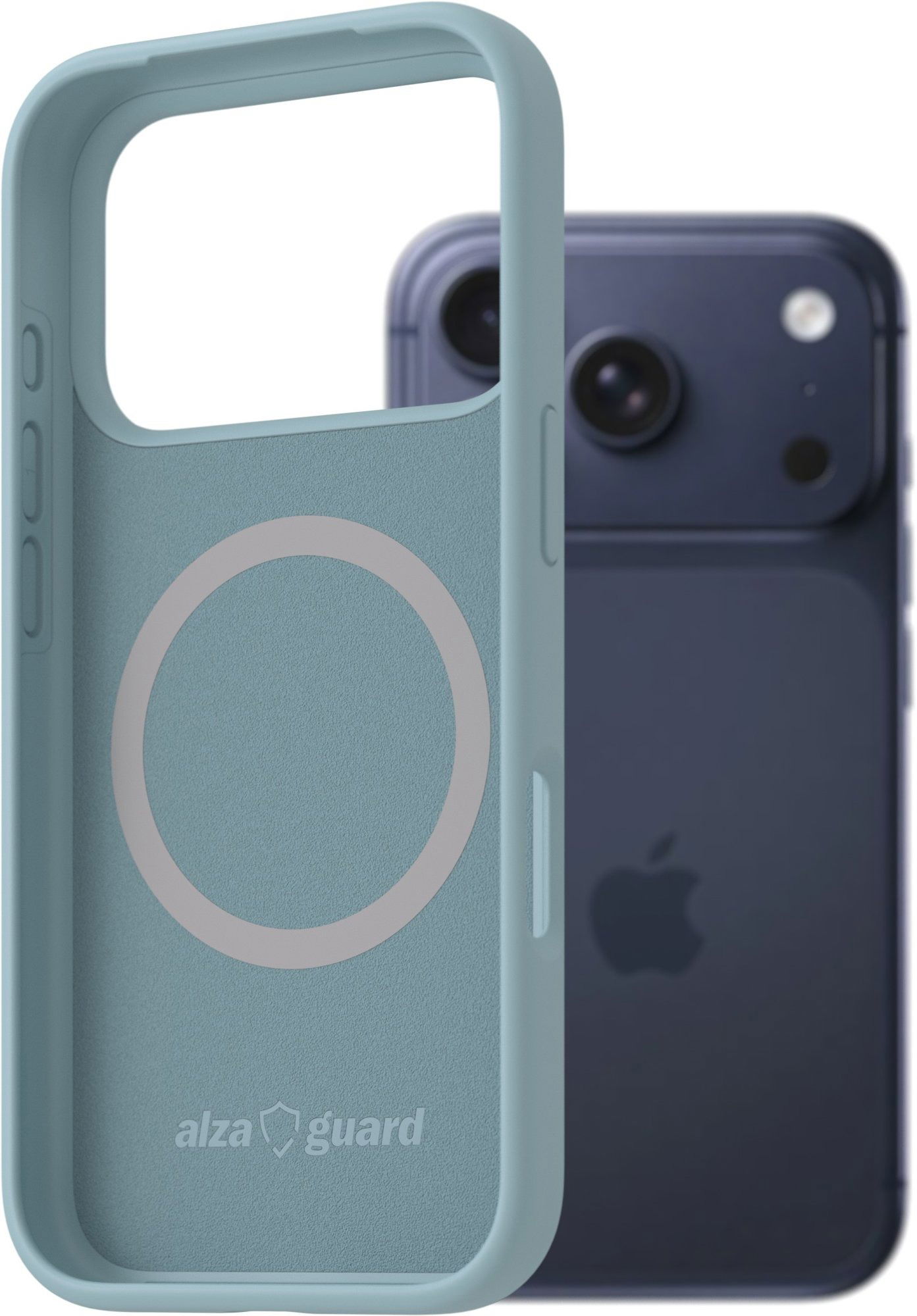 AlzaGuard Silicone Case Compatible with Magsafe pre iPhone 17 Pro Max svetlo modrý