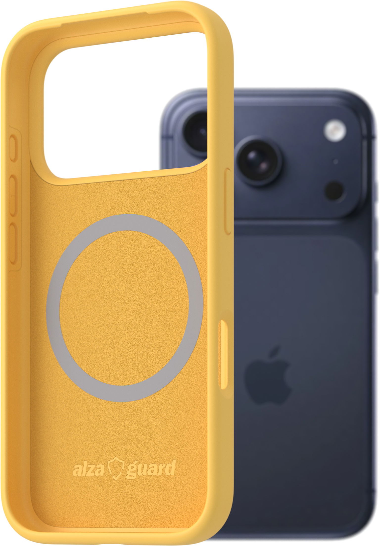 AlzaGuard Silicone Case Compatible with Magsafe pre iPhone 17 Pro žltý