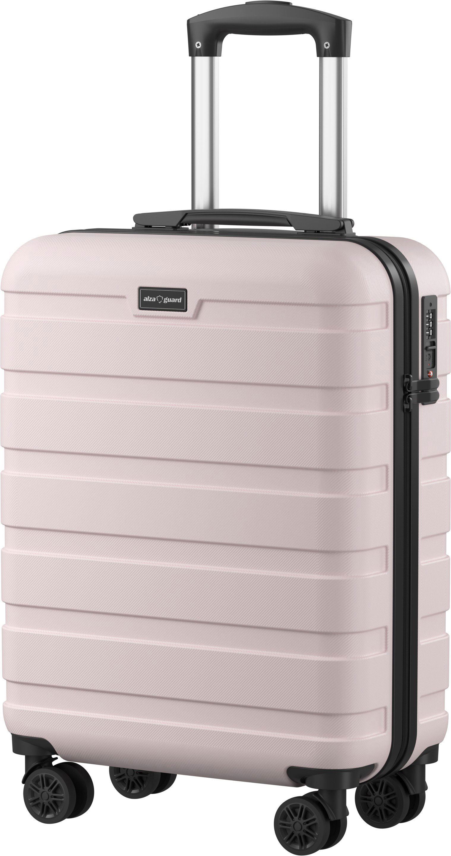AlzaGuard Traveler Suitcase, veľkosť S – ružový