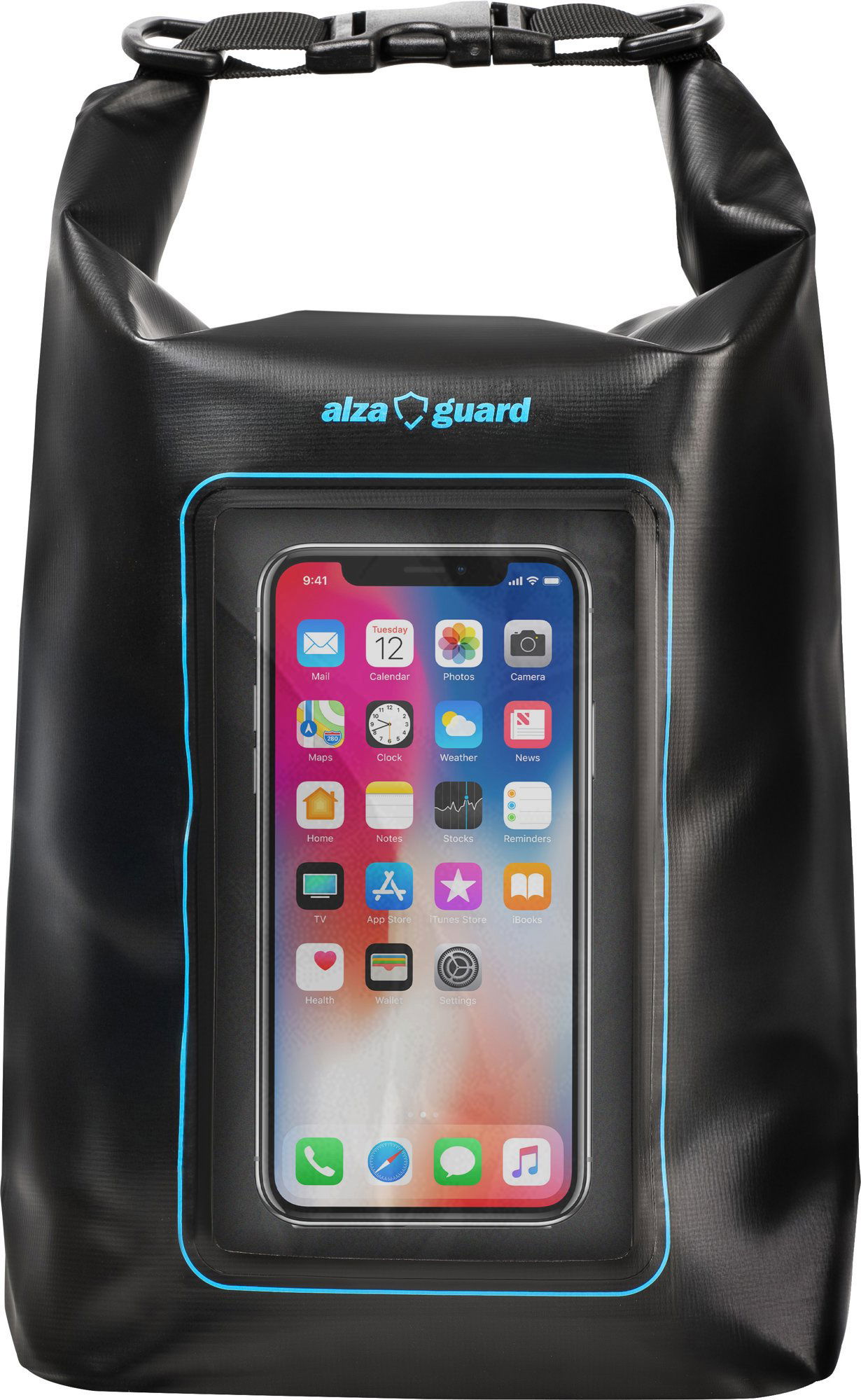 AlzaGuard WaterProof Dry Bag 5 l – čierna