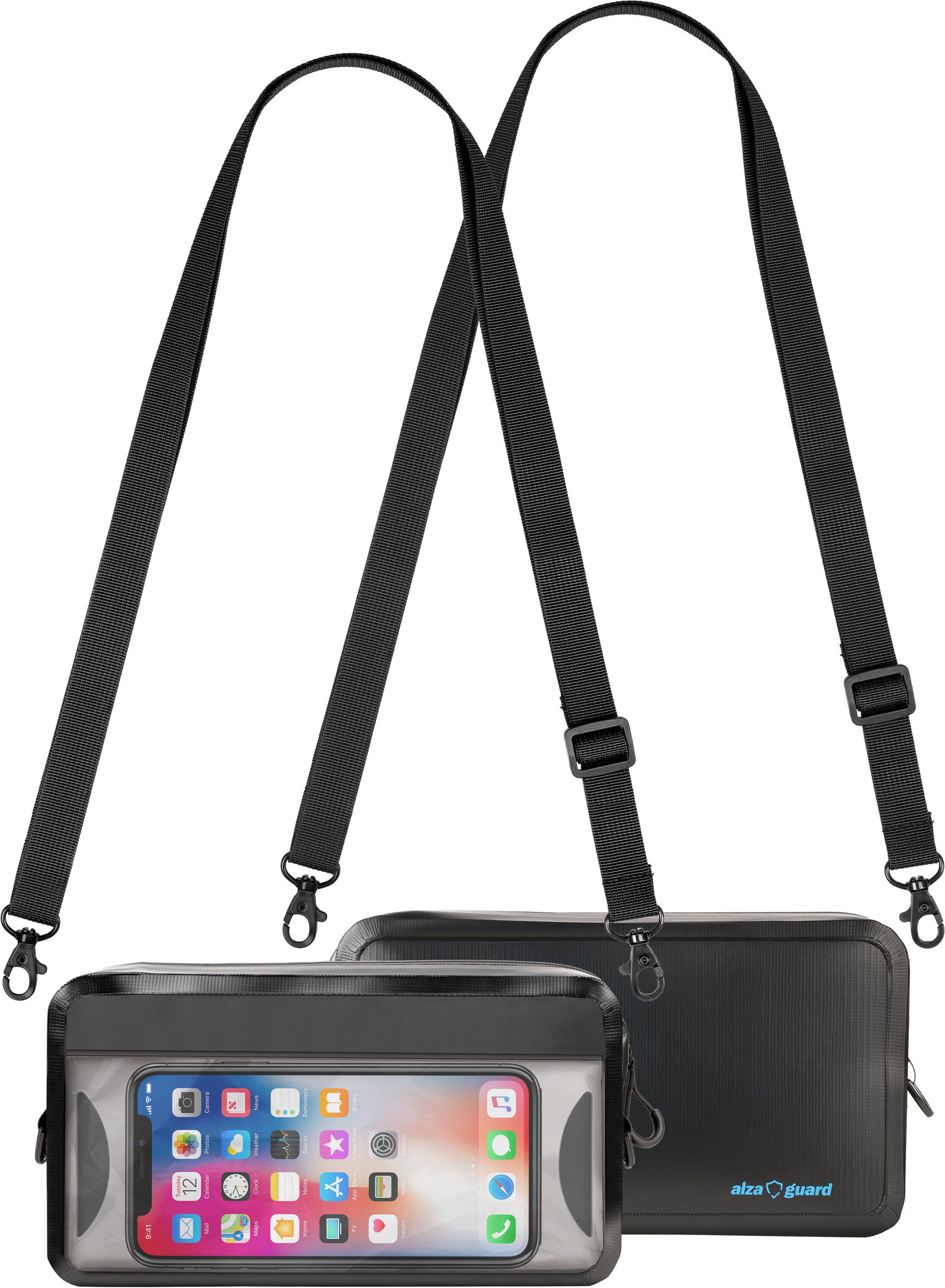 AlzaGuard WaterProof Zipper Bag 1,2 l – čierna