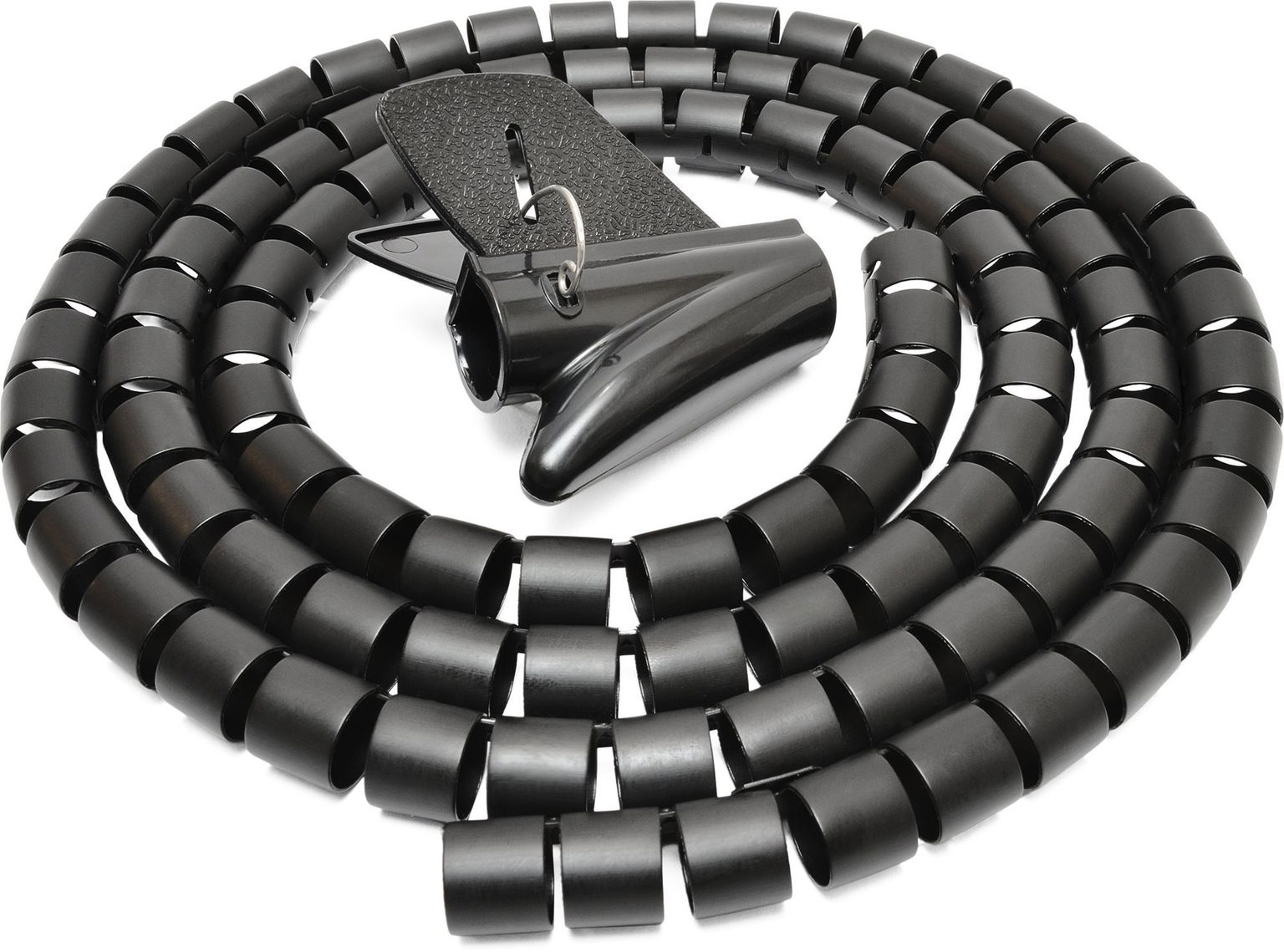 AlzaPower Cable Tube 2,5 m čierny