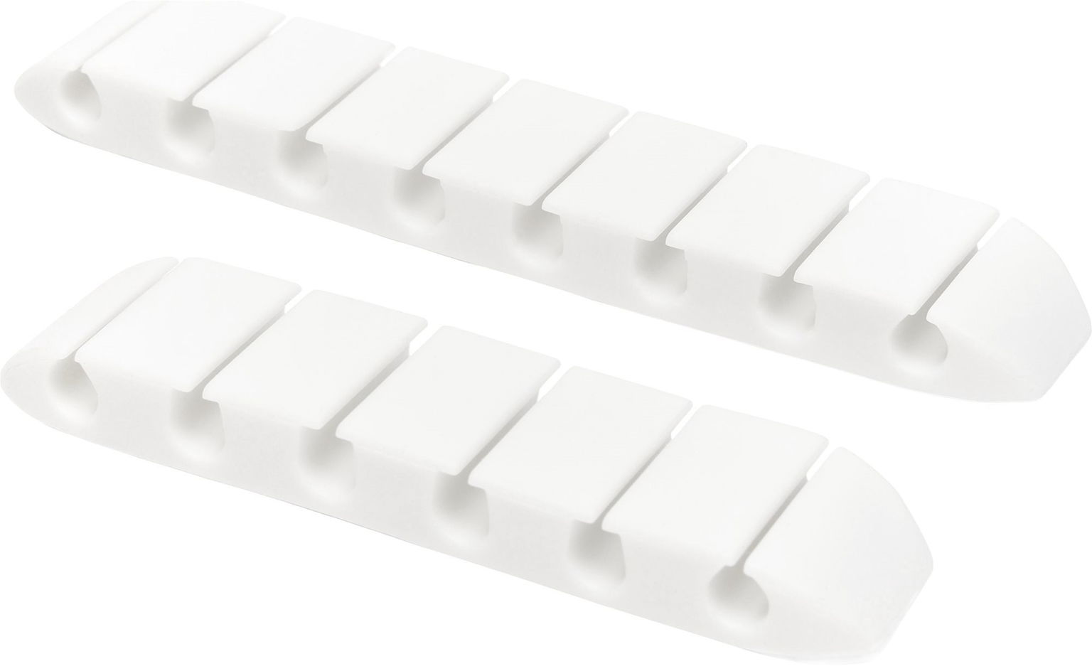 AlzaPower Long Cable Clips 2 pcs biely