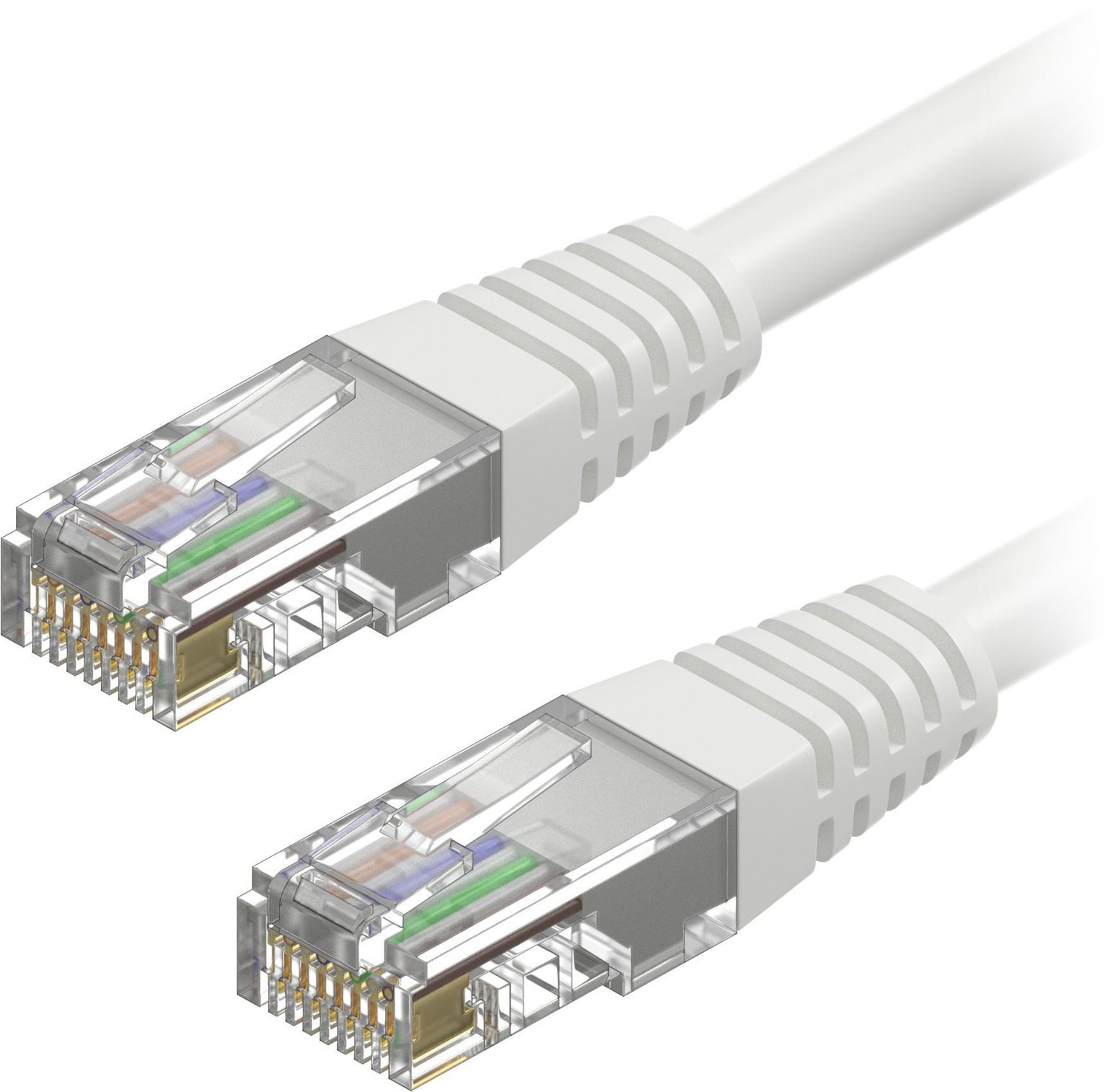 AlzaPower Patch CAT5E UTP 0,25 m biely