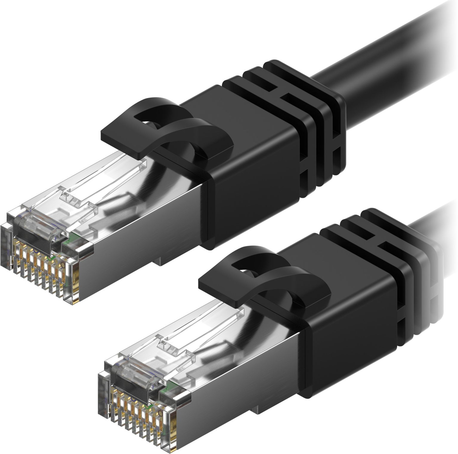 AlzaPower Patch CAT7 S/FTP 0,25 m čierny