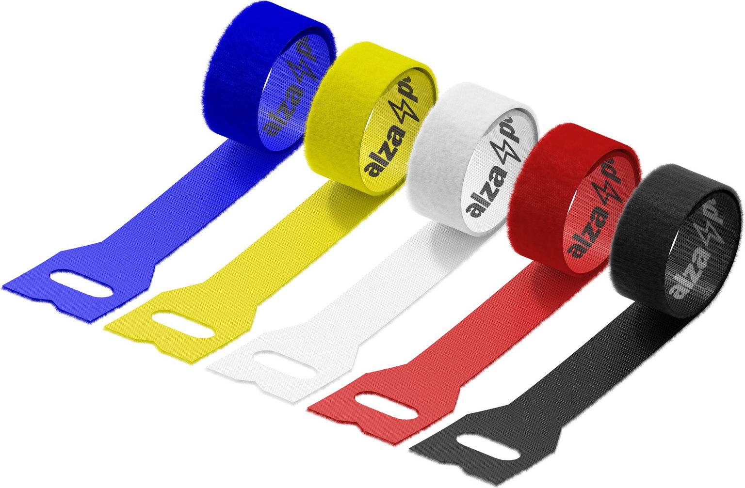 AlzaPower VelcroStrap+ Origin 10 pcs mix