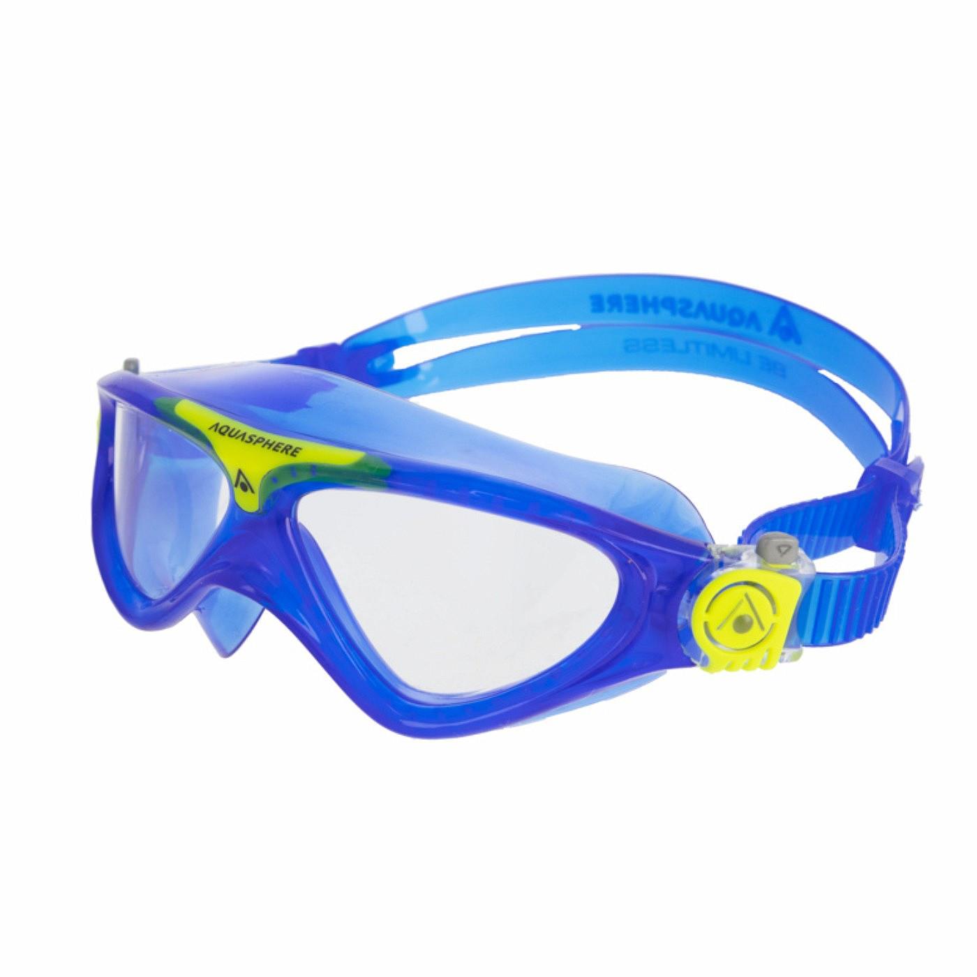 Aqua Sphere Detské Vista číre sklá tmavo modrá/žltá