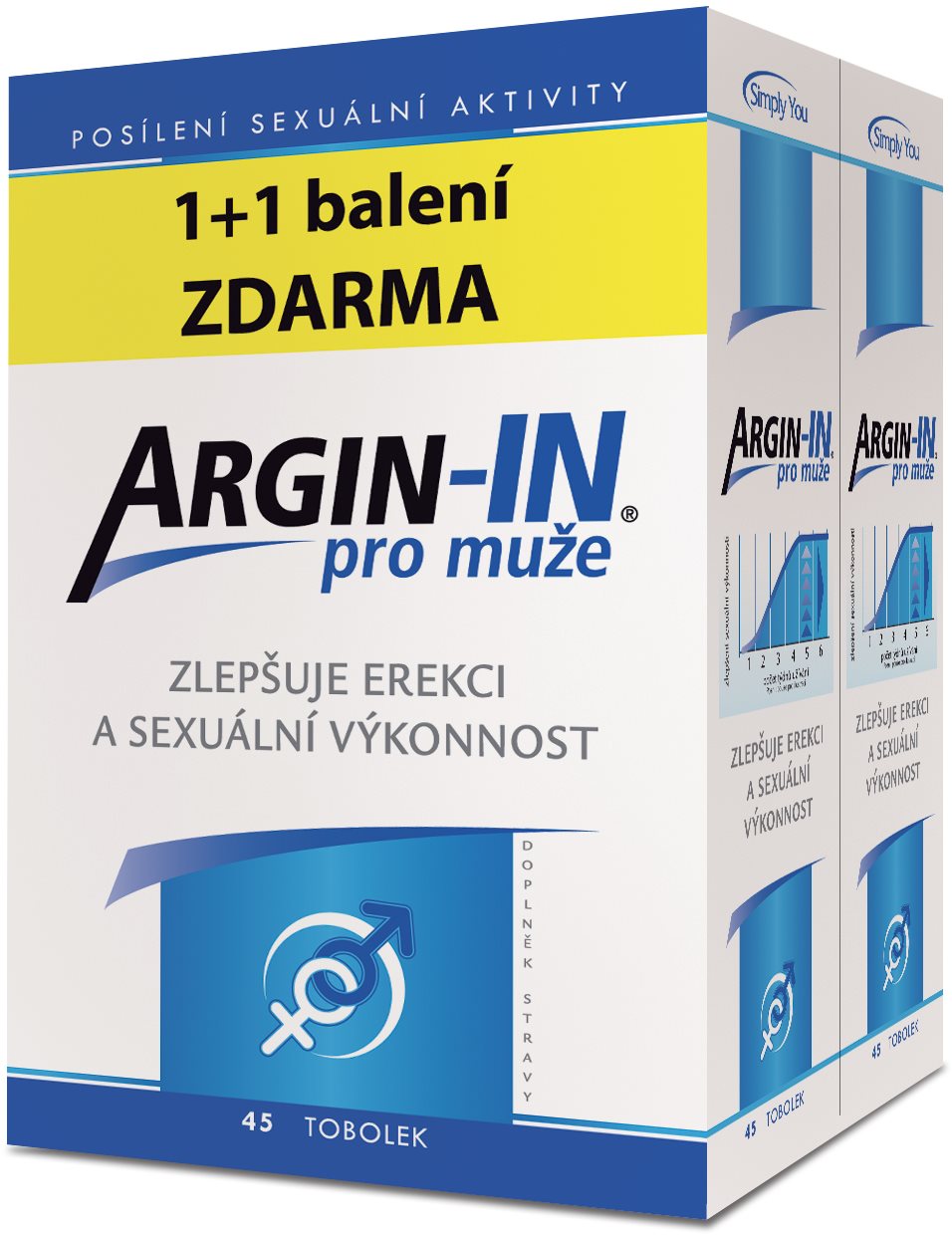 Argin-IN pre mužov 2× 45 kapsúl