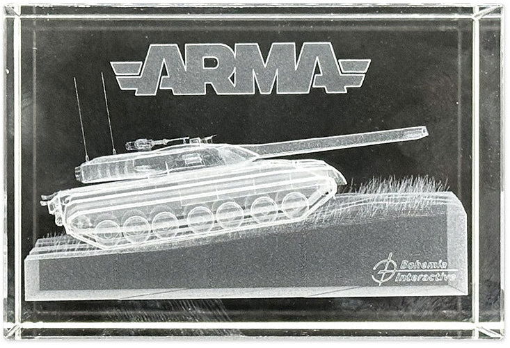 Arma T-100X Tank 3D Glass Model – figúrka