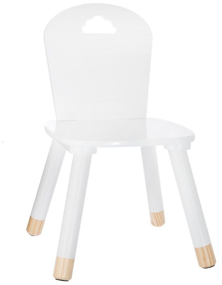 Atmosphera for kids Detská stolička, biela, 50 × 28 × 28 cm