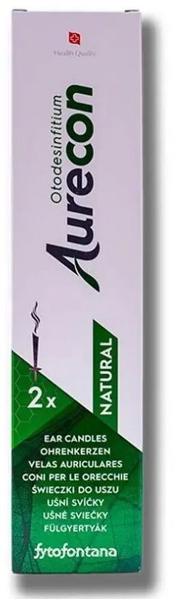 Aurecon ušní svíčky Natural 2 ks
