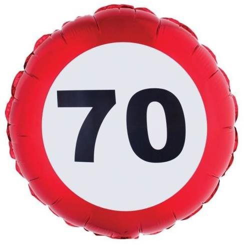 Balón fóliový dopravná značka 70