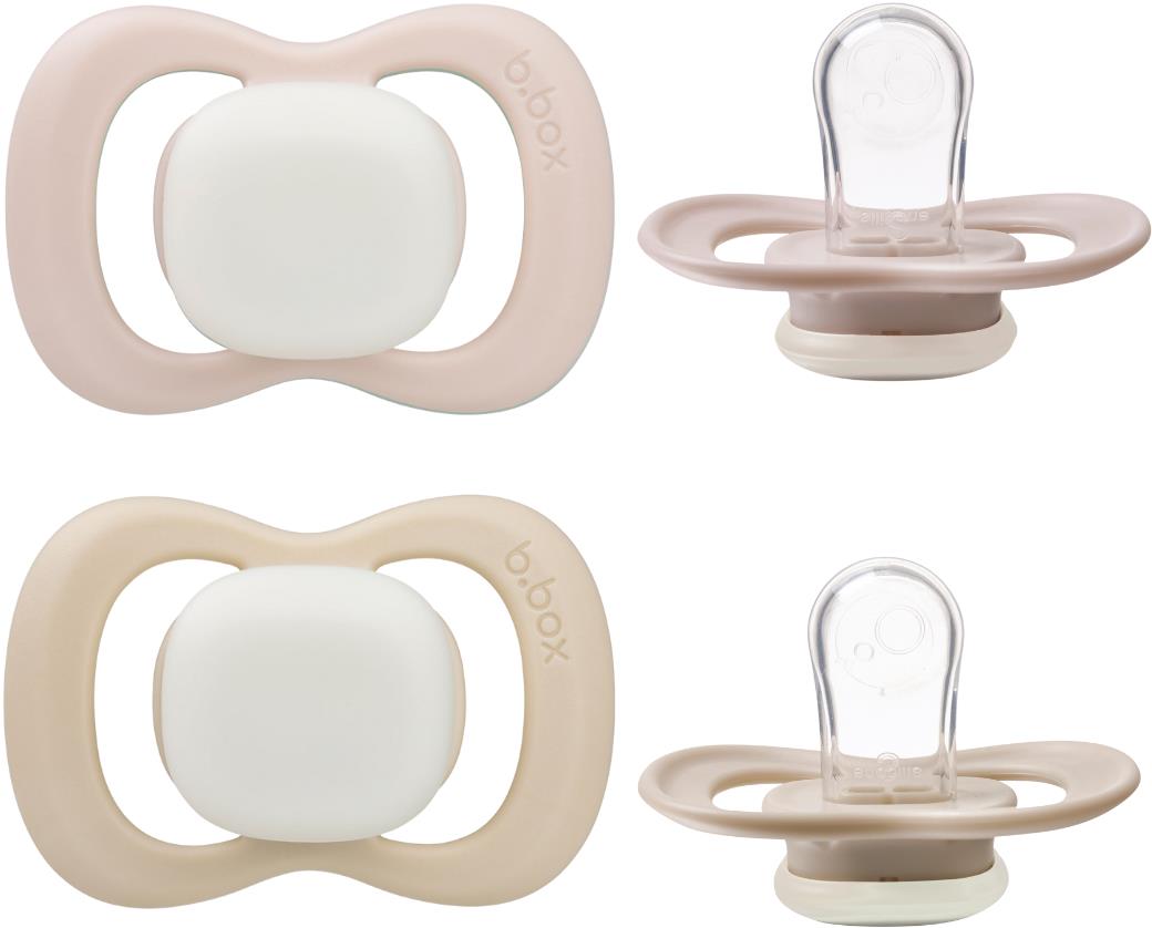 b.box Cumlíky silikónové 0 – 6m 2 ks Glow blush/latte