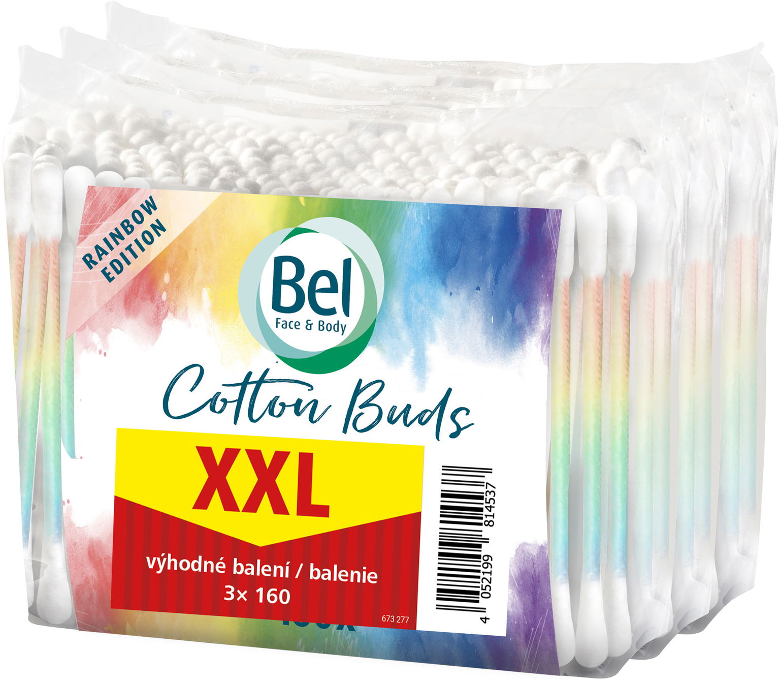 BEL Face & Body Cotton XXL pack 3× 160 ks