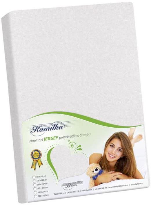 Bellatex Jersey – 220 × 200 cm – biela