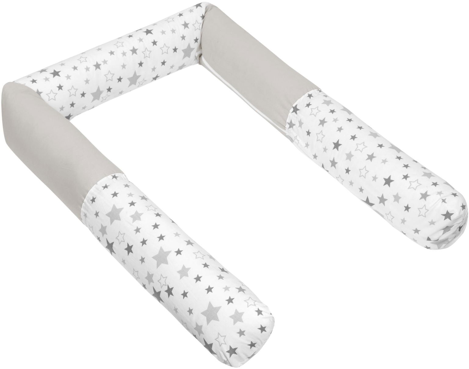 Bellatex valec do postele 323/902, hviezdy sivobiele, 16 × 280 cm