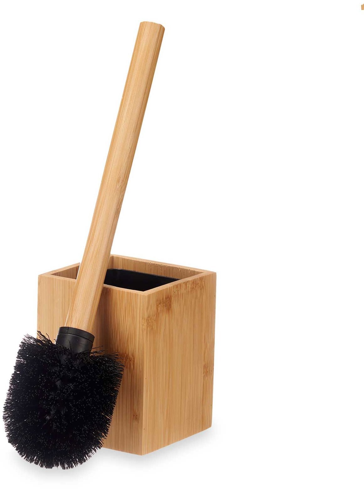 Berilo WC kefa v bambusovej nádobe, 10 × 10 × 36 cm