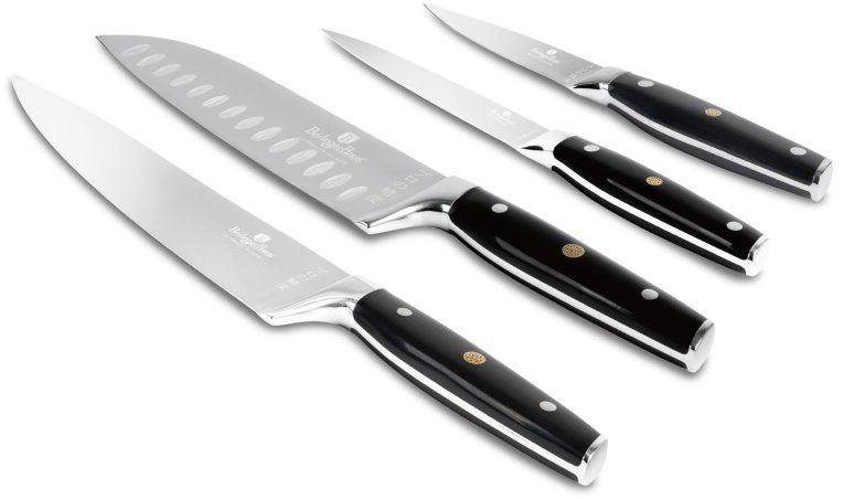 BerlingerHaus Matte Black Collection Sada nožov antikoro 4 ks