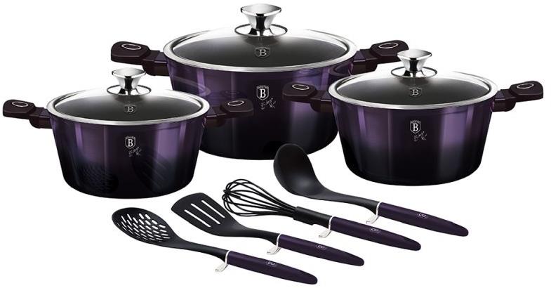 BERLINGERHAUS Sada riadu s titánovým povrchom 10 ks Purple Eclipse Collection II