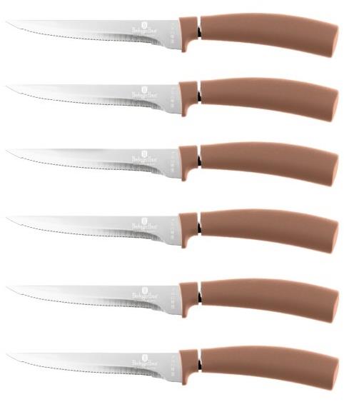 BERLINGERHAUS Súprava steakových nožov Rosegold Metallic Line 6 ks