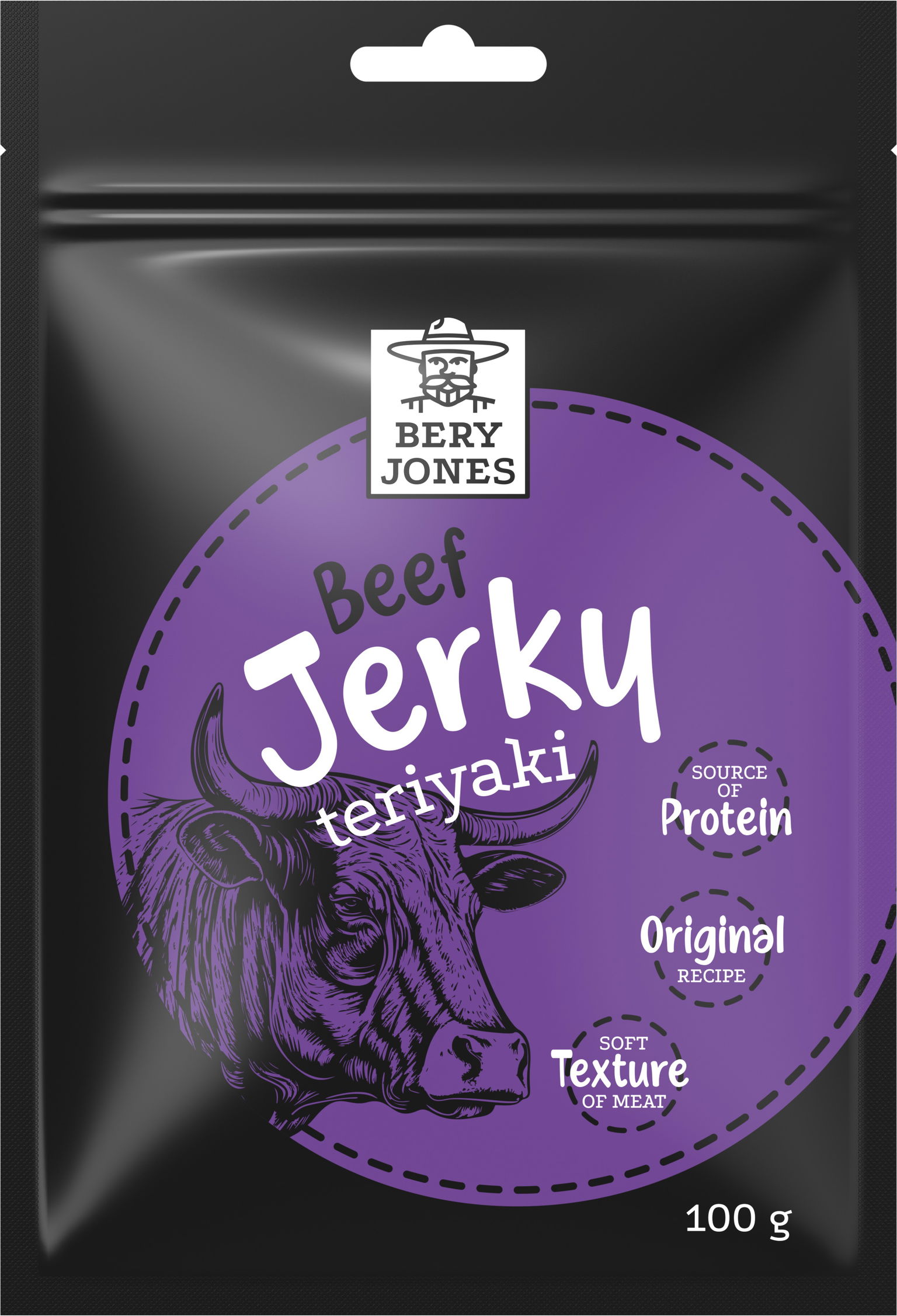 Bery Jones Jerky hovädzie teriyaki 100 g