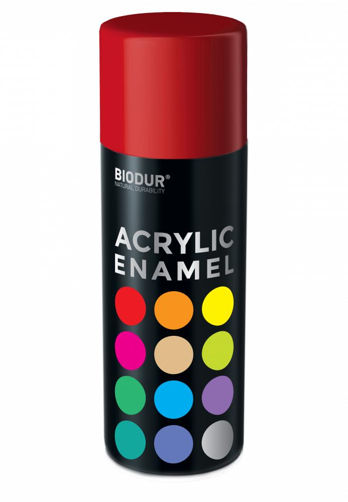 Biodur Akrylový email v spreji – červená 400 ml/RAL 3020