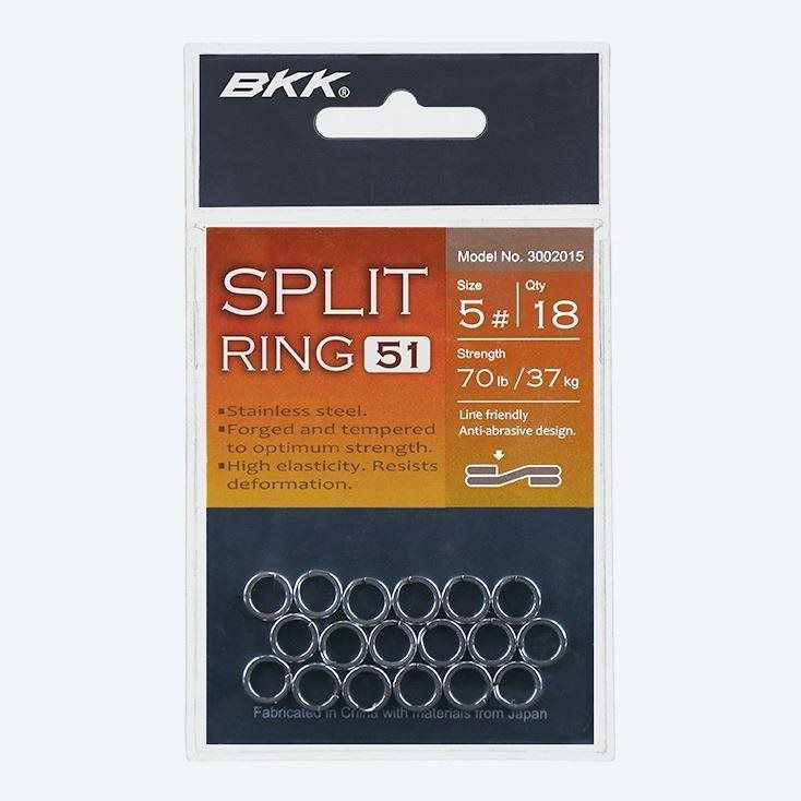 BKK Split Ring-51 Veľkosť 2 18 kg 18 ks