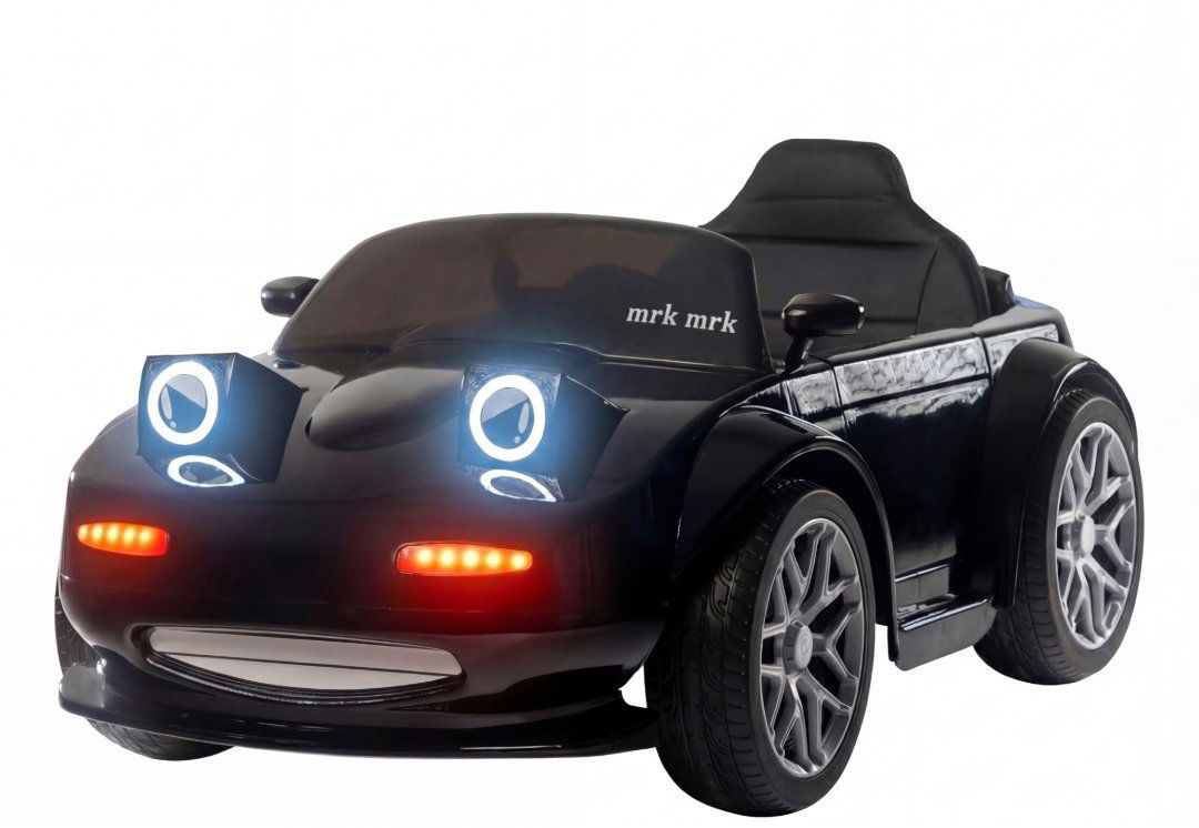 BLUETOUCH Detské elektrické žmurkacie autíčko, čierne