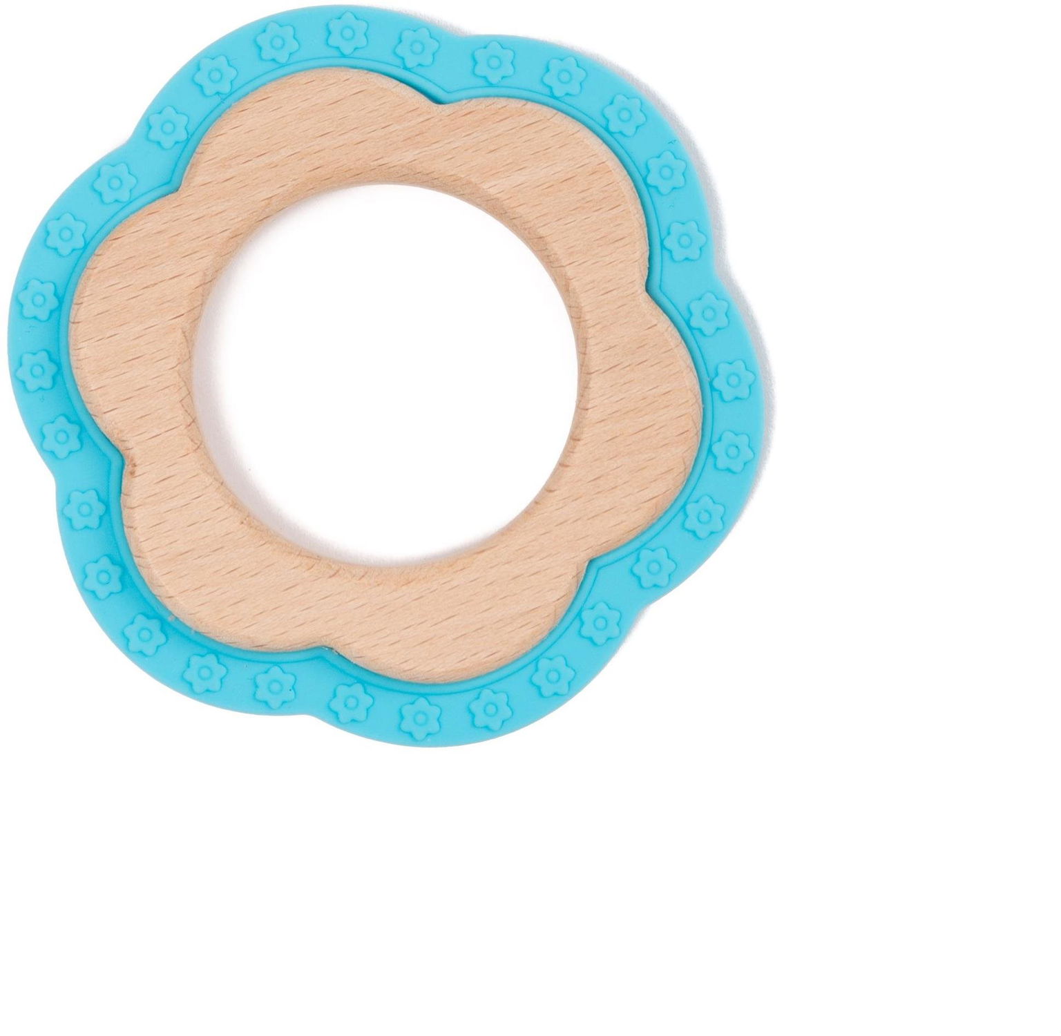 Bo Jungle hryzadlo B-Teether Flower Wood Blue