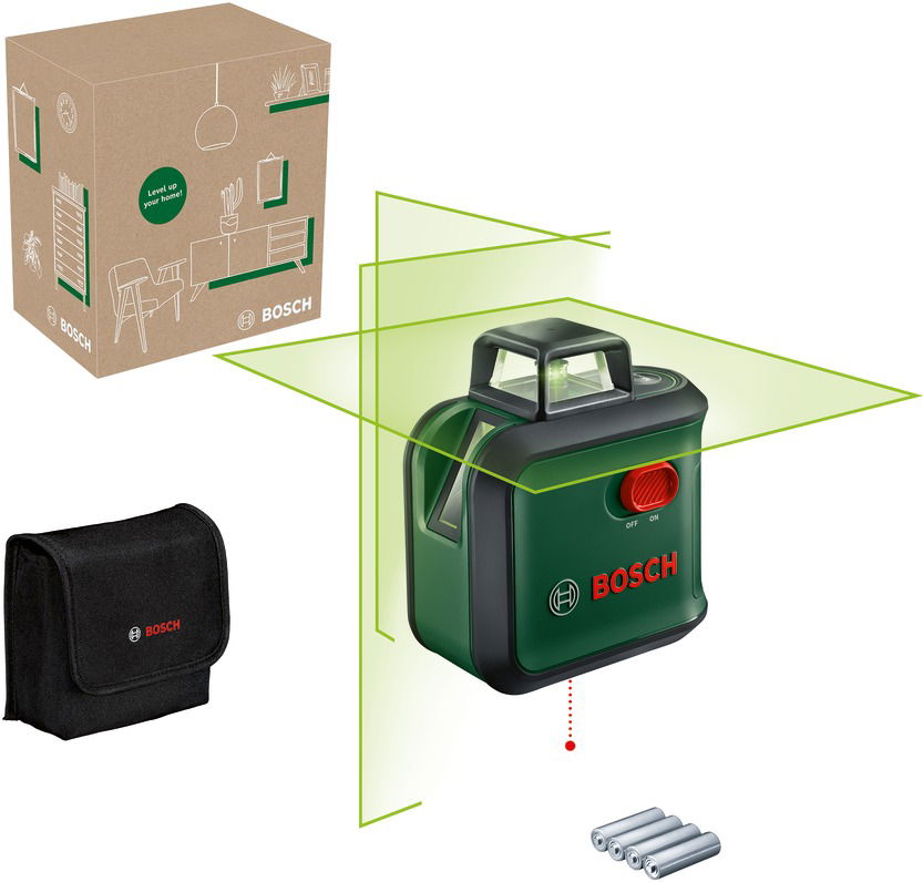BOSCH Krížový laser samonivelačný AdvancedLevel 360 0.603.663. BZ0 (4× AA)