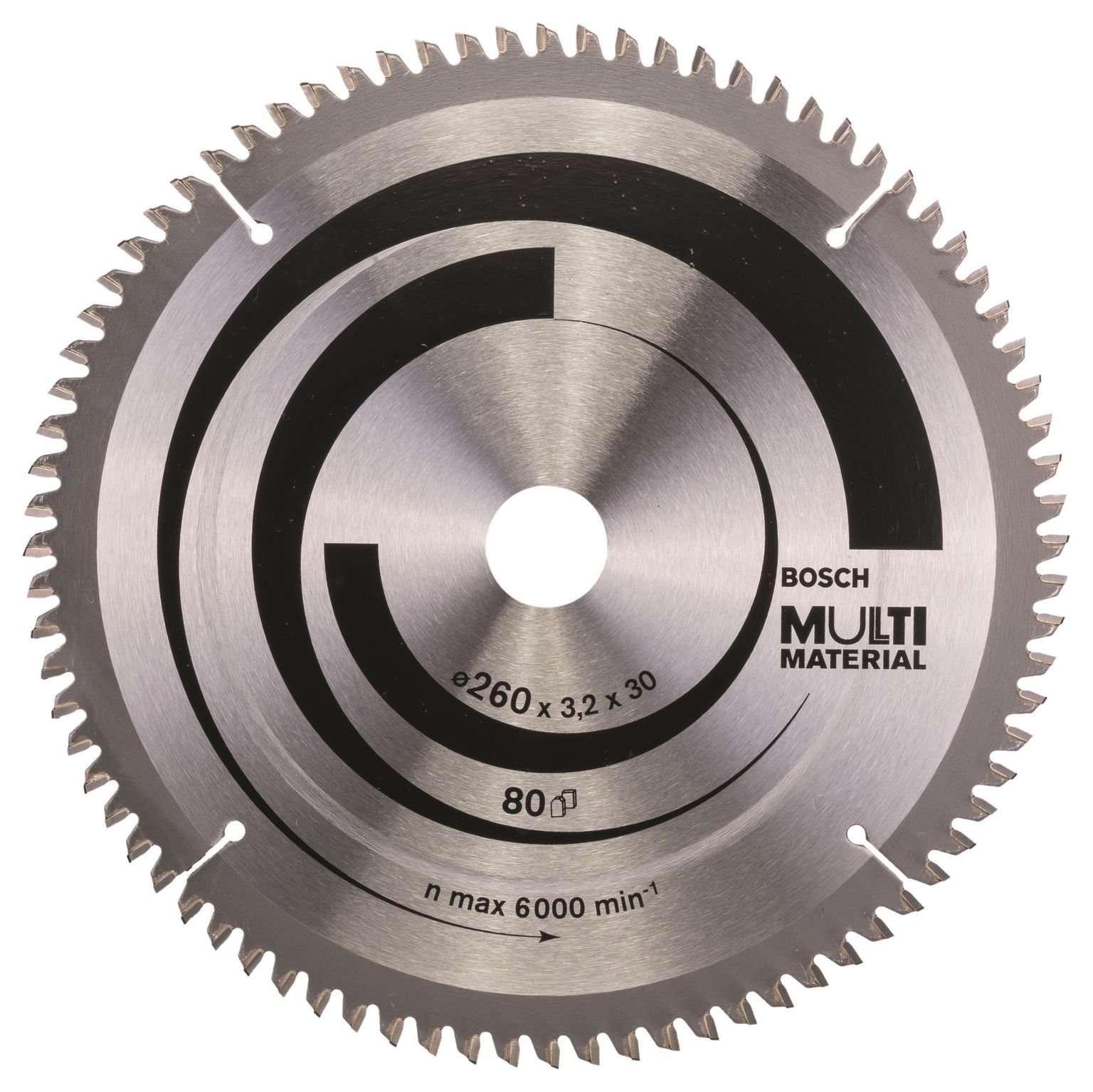 Bosch Pílový kotúč Multi Material 260 × 30 × 3,2 mm; 80 2.608.641.204