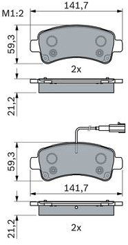 BOSCH Súprava brzdových doštičiek 0 986 494 765