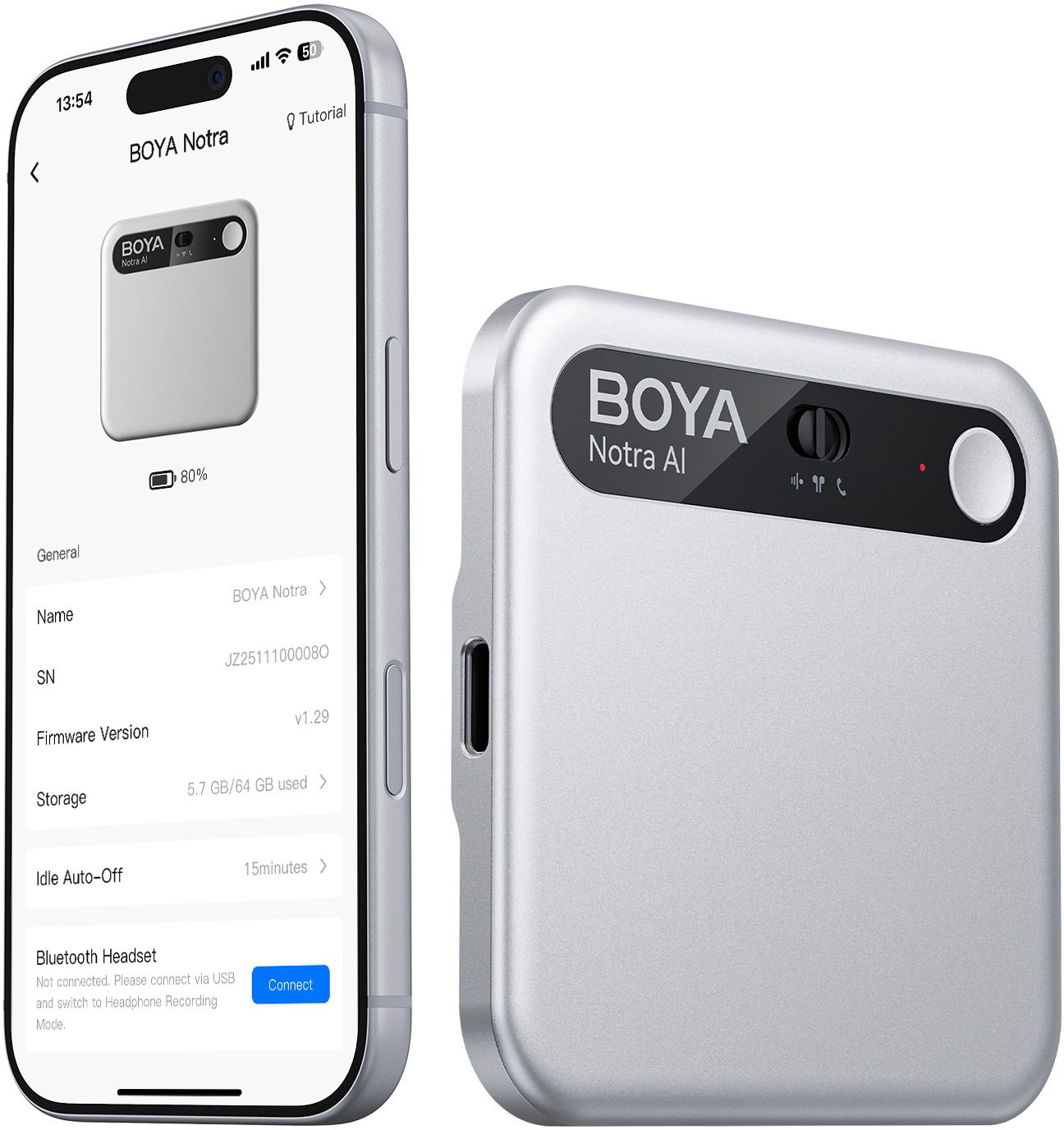 BOYA Notra Silver