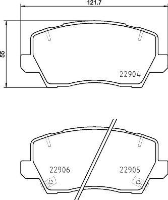 BREMBO Sada brzdových doštičiek P 30 114