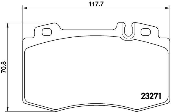 BREMBO Sada brzdových doštičiek P 50 041