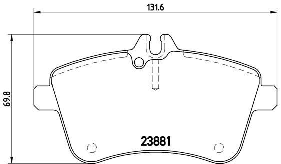 BREMBO Sada brzdových doštičiek P 50 057