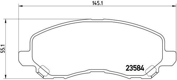 BREMBO Sada brzdových doštičiek P 54 030X