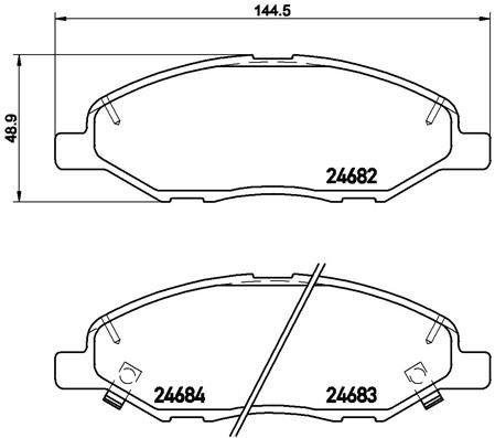 BREMBO Sada brzdových doštičiek P 56 088