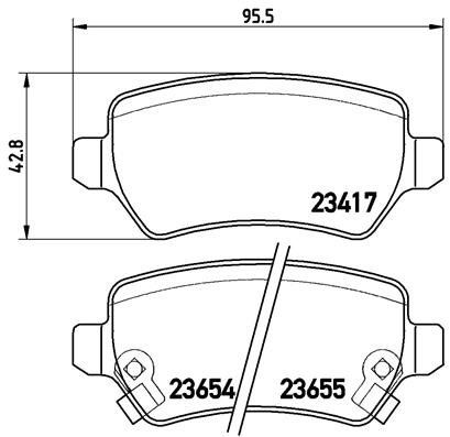 BREMBO Sada brzdových doštičiek P 59 038